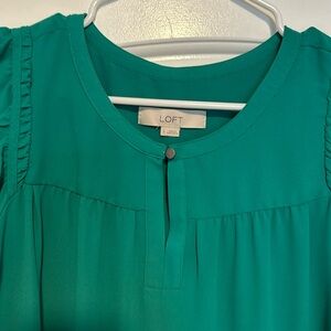 Loft green tank top